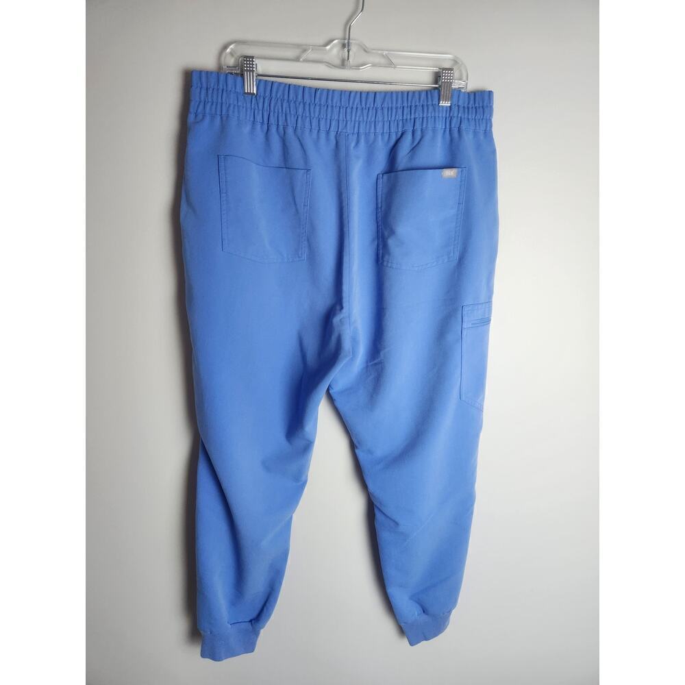 Figs Zamora Jogger scrub pants womens XL/P Blue zip pocket nurse medical office - Picture 4 of 8